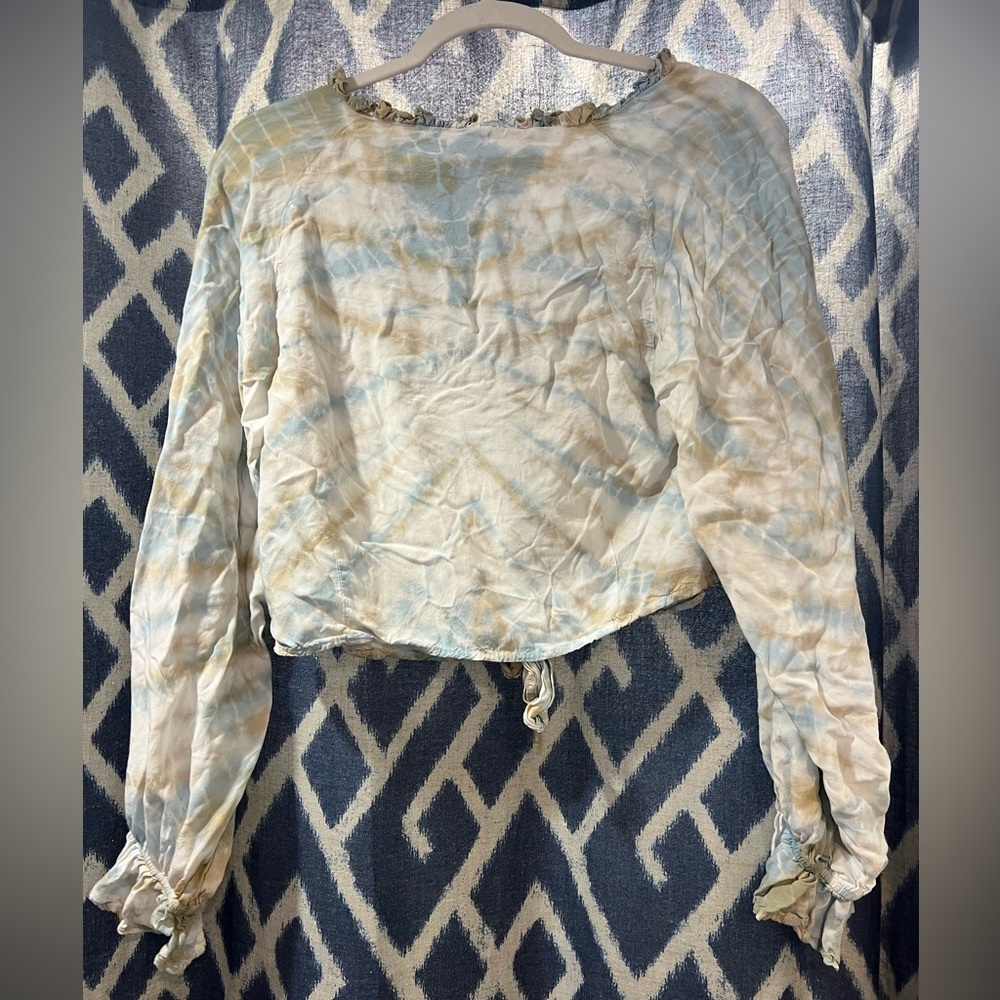 Surf Gypsy Tie Dye Crop Long Sleeve Size L - Picture 3 of 4